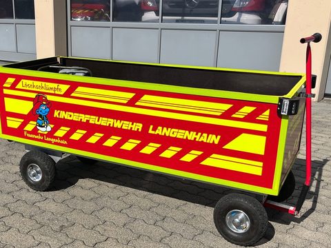 Bollerwagen der Kinderfeuerwehr